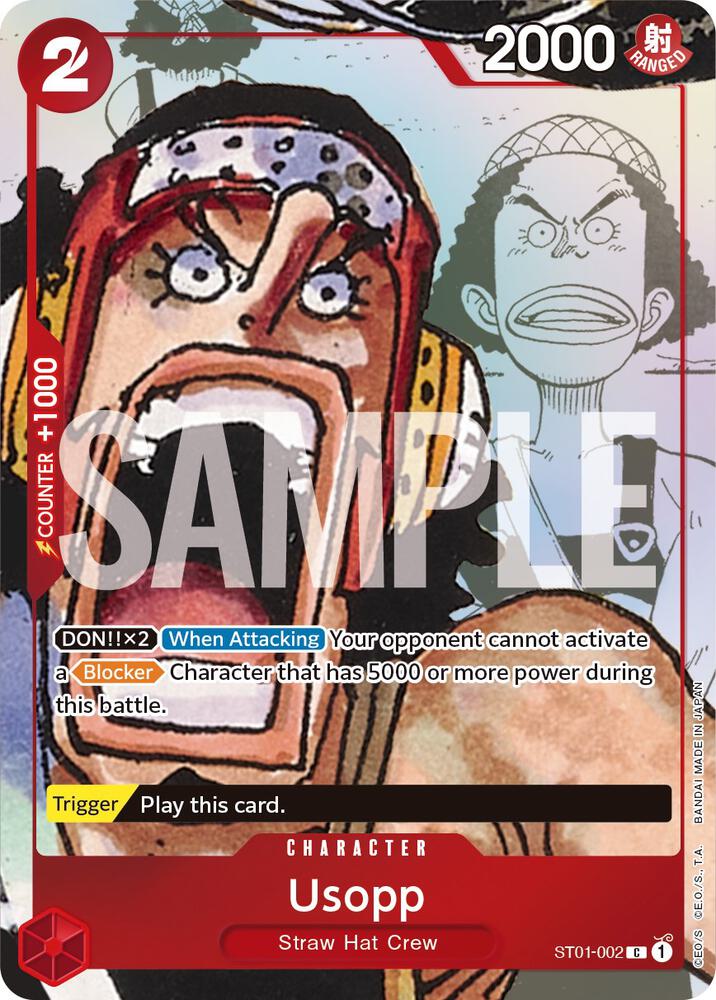 Usopp (Alternate Art) - ST01-002 - One Piece Promotion Cards