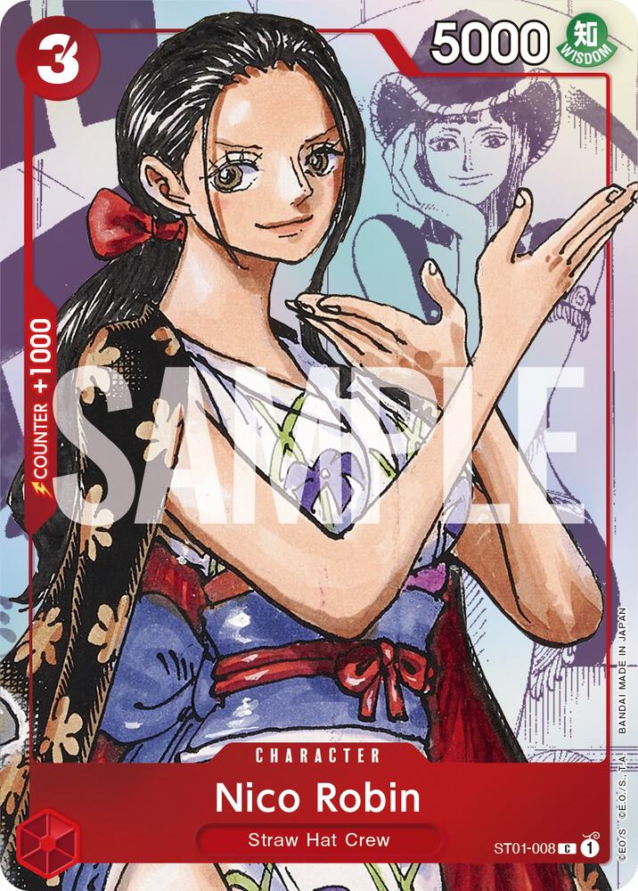 Nico Robin (Alternate Art) - ST01-008 - One Piece Promotion Cards