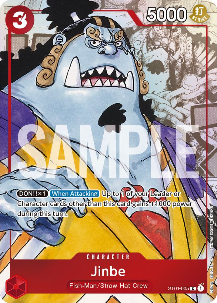 Jinbe (Alternate Art) - ST01-005 - One Piece Promotion Cards