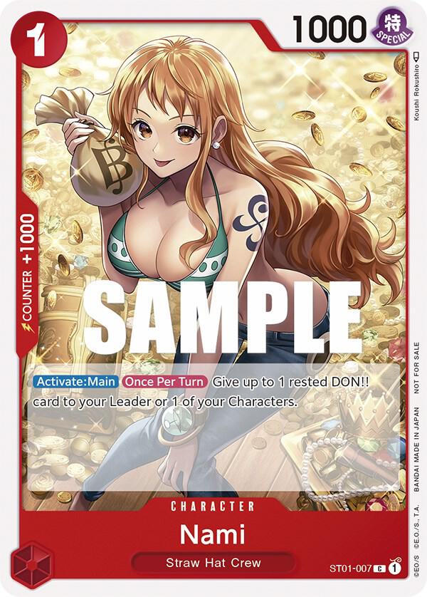 Nami (Tournament Pack Vol. 3, Participant) - ST01-007 - One Piece Promotion Cards