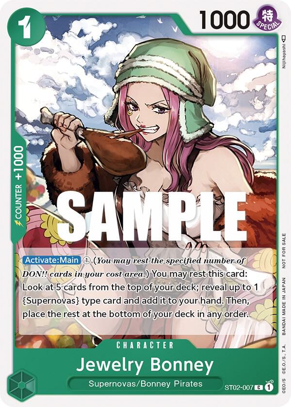 Jewelry Bonney (Tournament Pack Vol. 3, Participant) - ST02-007 - One Piece Promotion Cards