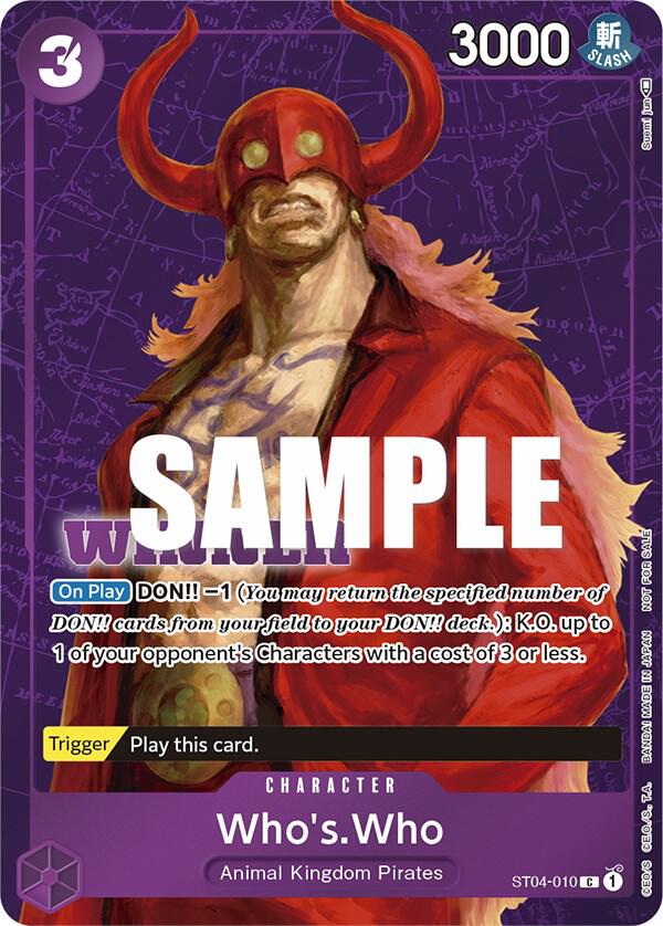 Who's.Who (Tournament Pack Vol. 3, Winner) - ST04-010 - One Piece Promotion Cards