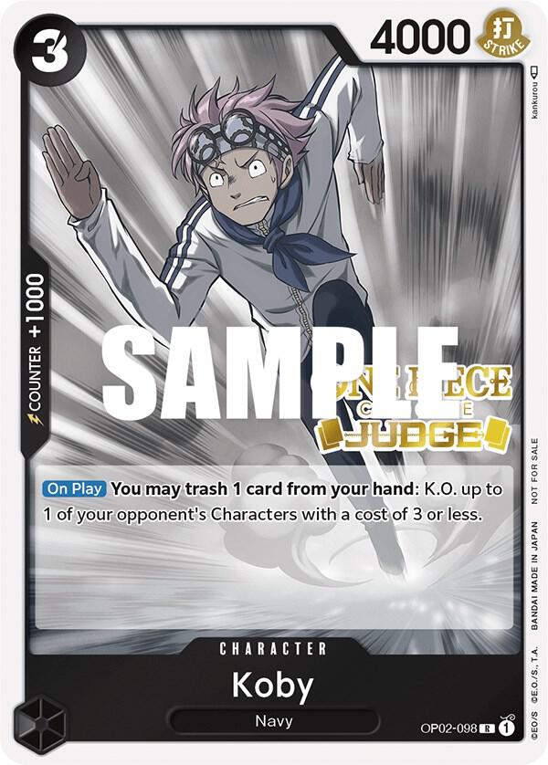 Koby (Judge) - OP02-098 - One Piece Promotion Cards