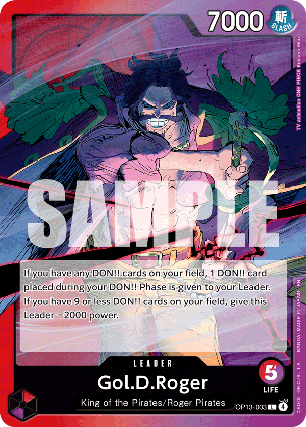 Gol.D.Roger - OP13-003 - CARRYING ON HIS WILL