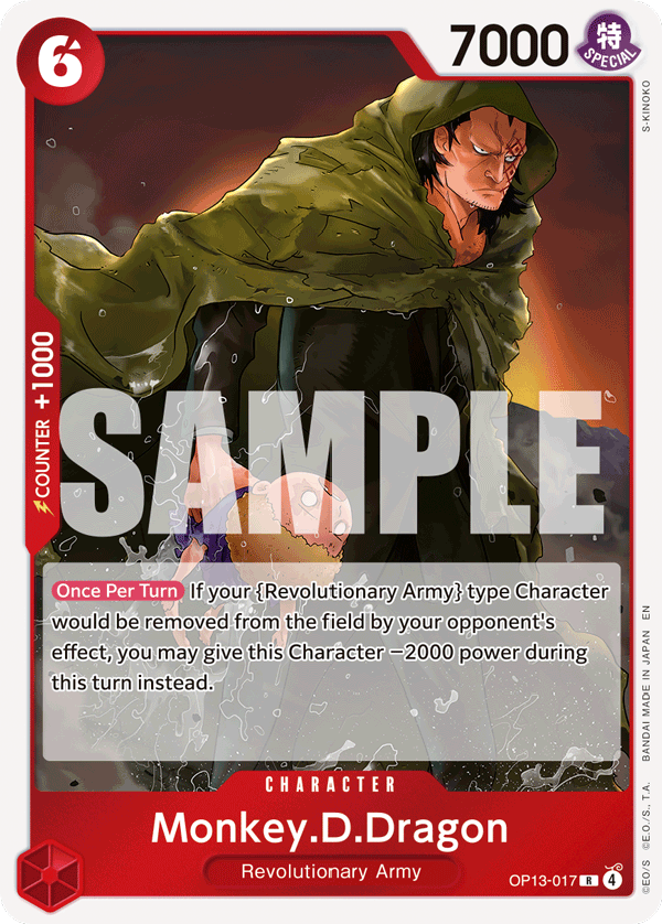 Monkey.D.Dragon - OP13-017 - CARRYING ON HIS WILL