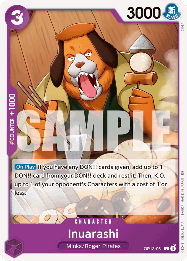 Inuarashi - OP13-061 - CARRYING ON HIS WILL