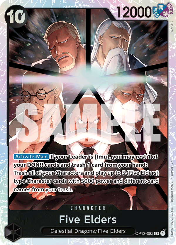 Five Elders - OP13-082 - CARRYING ON HIS WILL