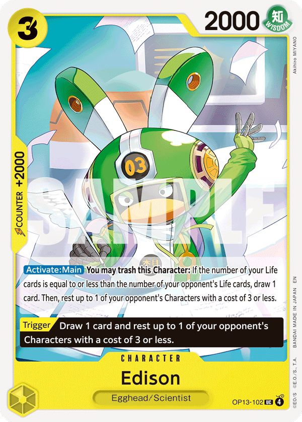 Edison - OP13-102 - CARRYING ON HIS WILL