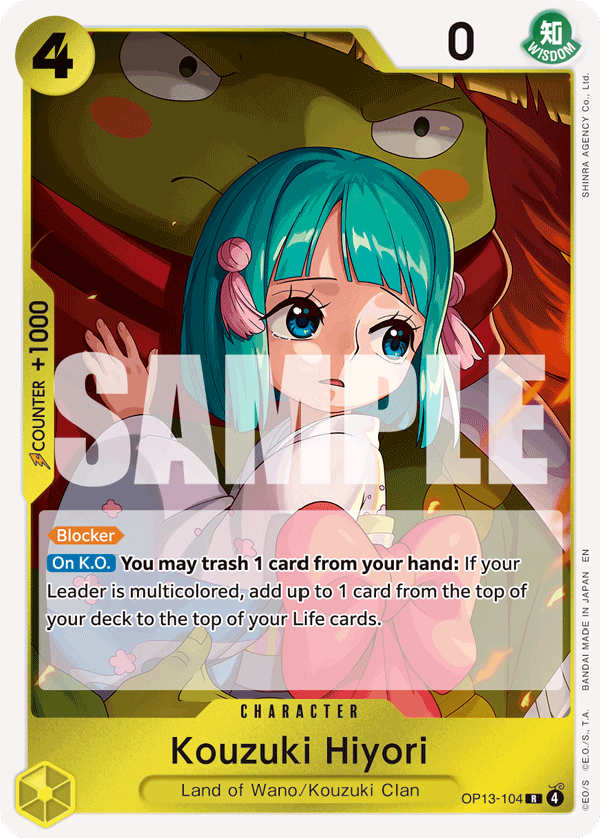 Kouzuki Hiyori - OP13-104 - CARRYING ON HIS WILL