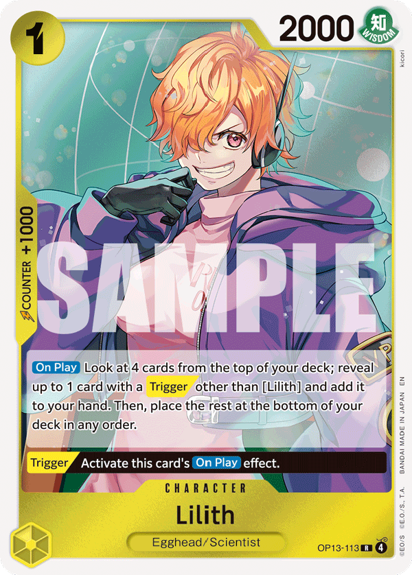 Lilith - OP13-113 - CARRYING ON HIS WILL