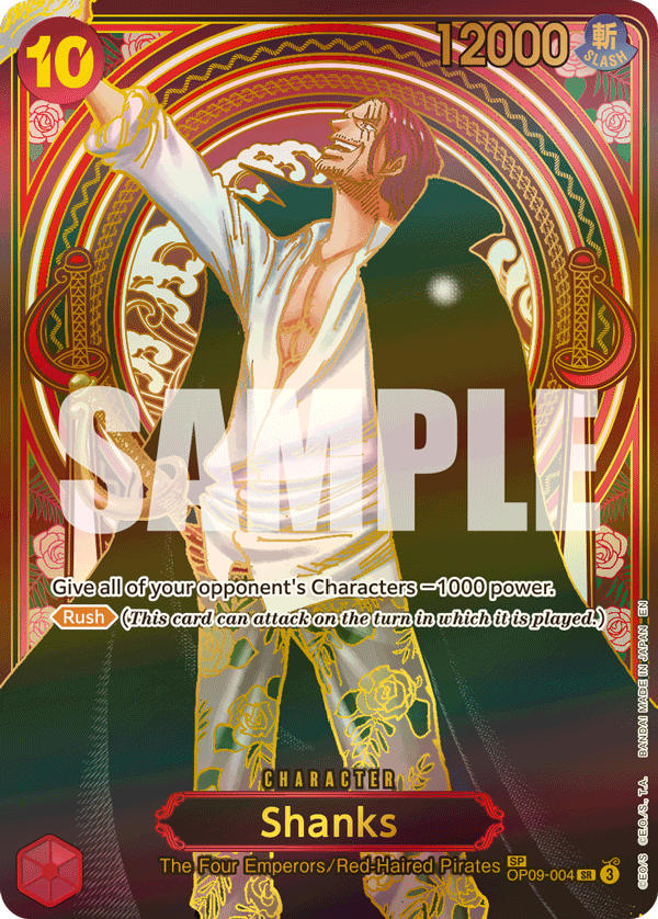Shanks (SP, Gold) - OP09-004 - CARRYING ON HIS WILL