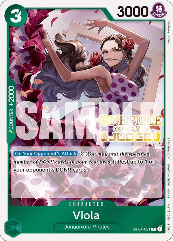 Viola (Judge Pack Vol. 4) - OP04-021 - One Piece Promotion Cards