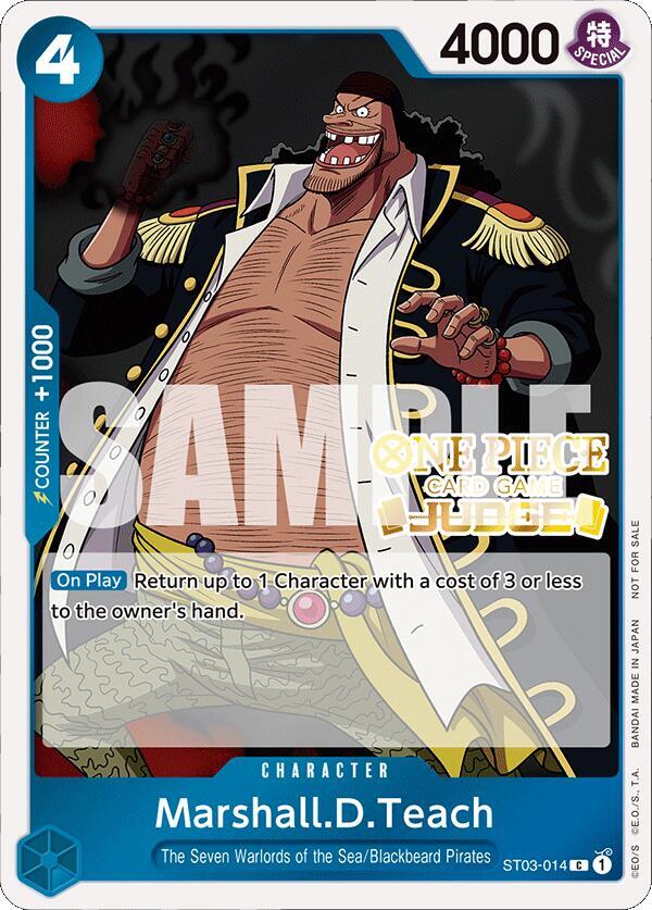 Marshall.D.Teach (Judge Pack Vol. 4) - ST03-014 - One Piece Promotion Cards