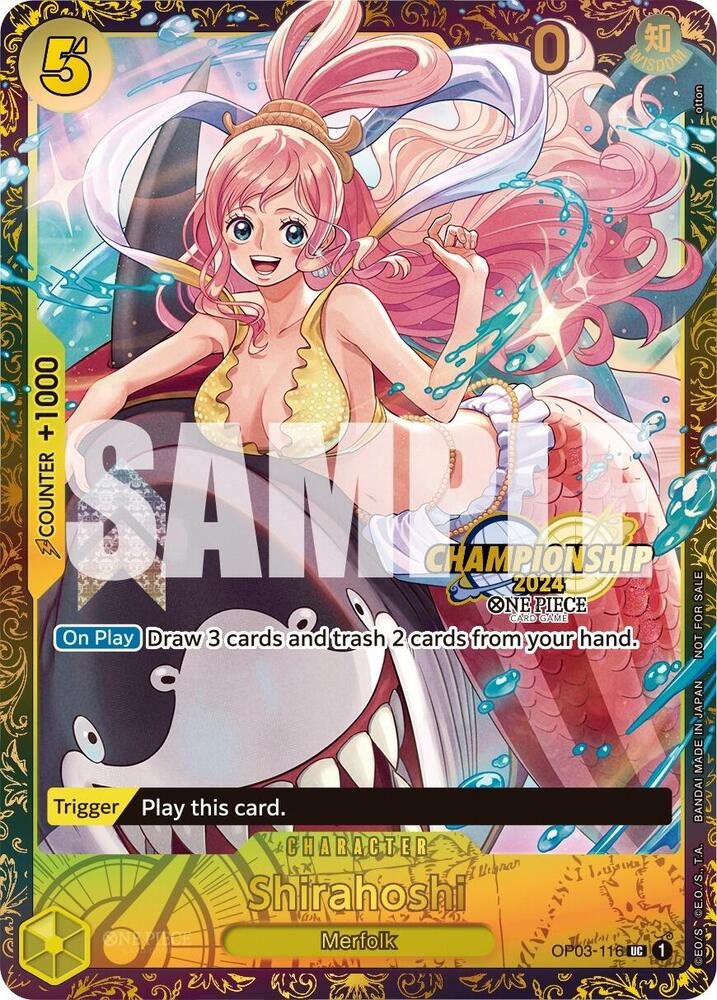 Shirahoshi (October Championship 2024 Online Regional) - OP03-116 - One Piece Promotion Cards