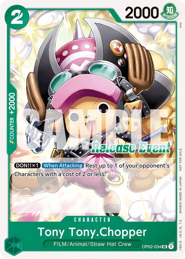 Tony Tony.Chopper (ST15 - ST20 Release Event Pack) - OP02-034 - One Piece Promotion Cards