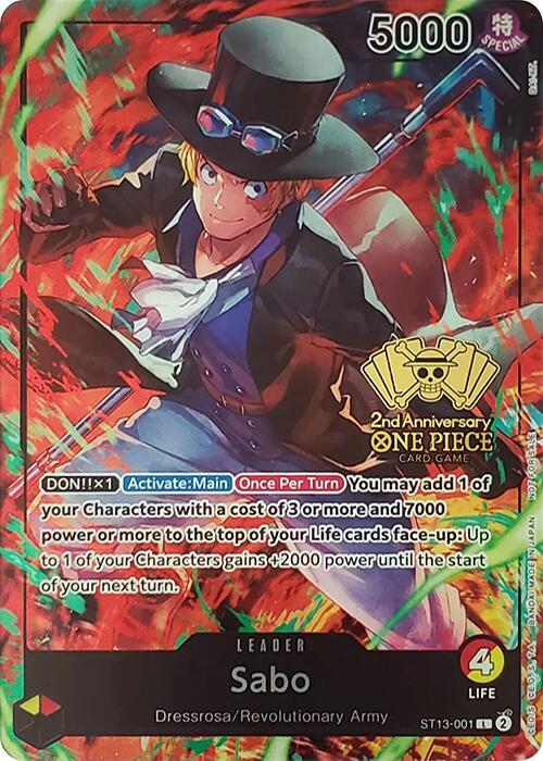 Sabo (2nd Anniversary Tournament) - ST13-001 - One Piece Promotion Cards