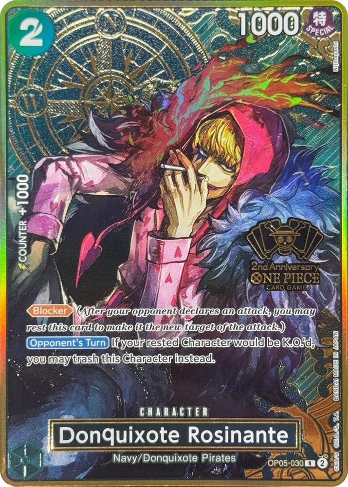 Donquixote Rosinante (One Piece Japanese Version 2nd Anniversary Set) - OP05-030 - One Piece Promotion Cards