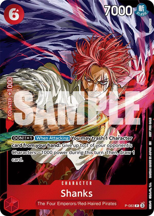 Shanks (Event Pack Vol. 6) - P-083 - One Piece Promotion Cards