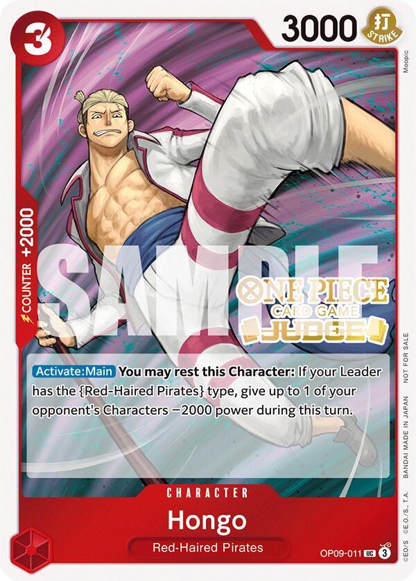 Hongo (Judge Pack Vol. 5) - OP09-011 - One Piece Promotion Cards