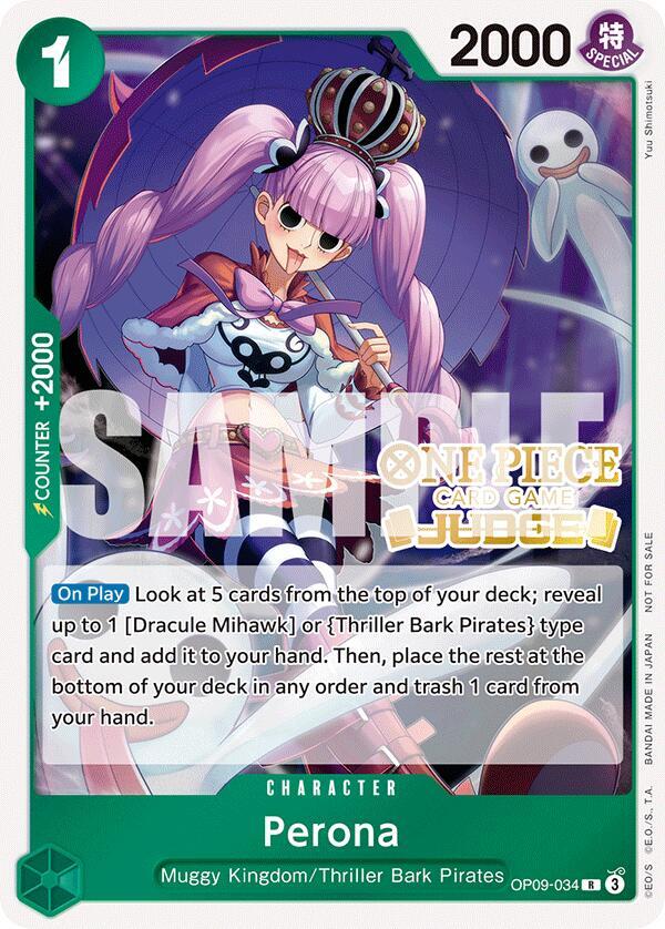 Perona (Judge Pack Vol. 5) - OP09-034 - One Piece Promotion Cards