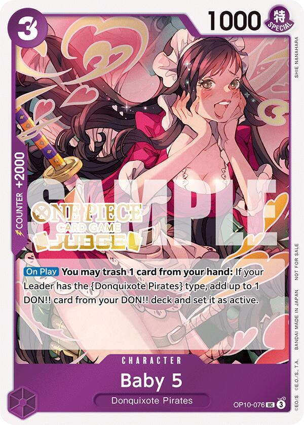 Baby 5 (Judge Pack Vol. 5) - OP10-076 - One Piece Promotion Cards