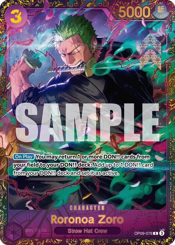 Roronoa Zoro (Championship 25-26 Regionals Season 1) - OP09-076 - One Piece Promotion Cards