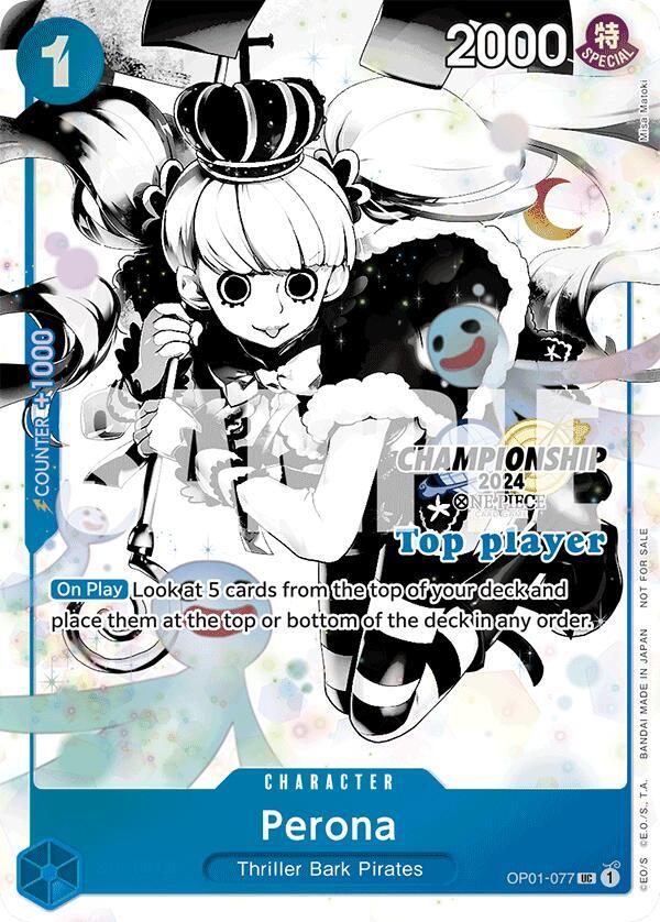 Perona (Championship 2024 Top Player Pack Vol. 2) - OP01-077 - One Piece Promotion Cards