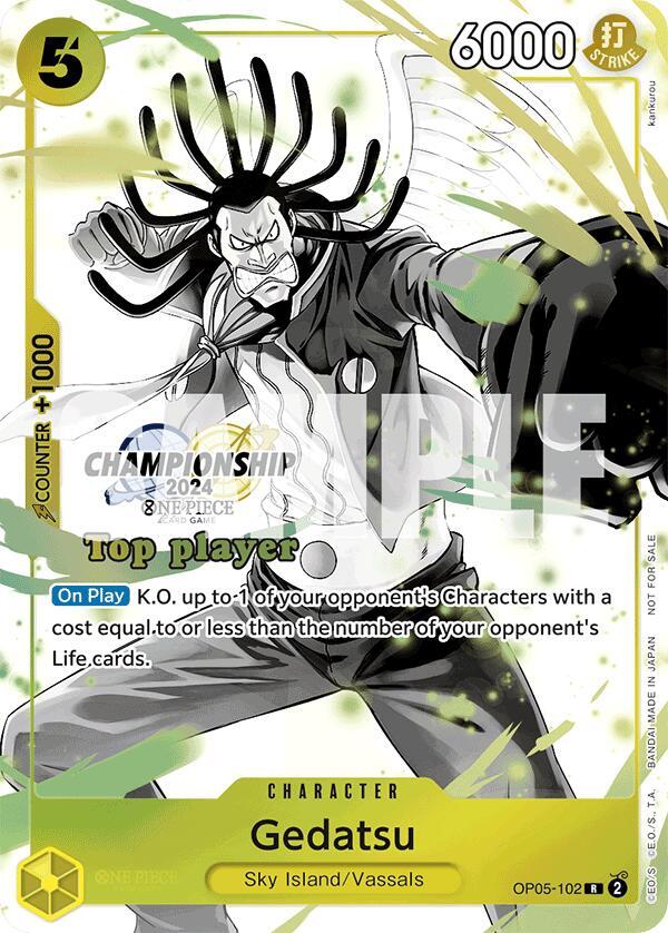 Gedatsu (Championship 2024 Top Player Pack Vol. 2) - OP05-102 - One Piece Promotion Cards