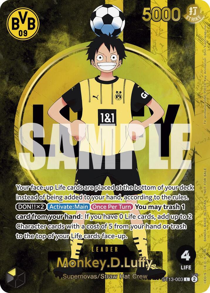 Monkey.D.Luffy (BVB x One Piece Campaign) - ST13-003 - One Piece Promotion Cards