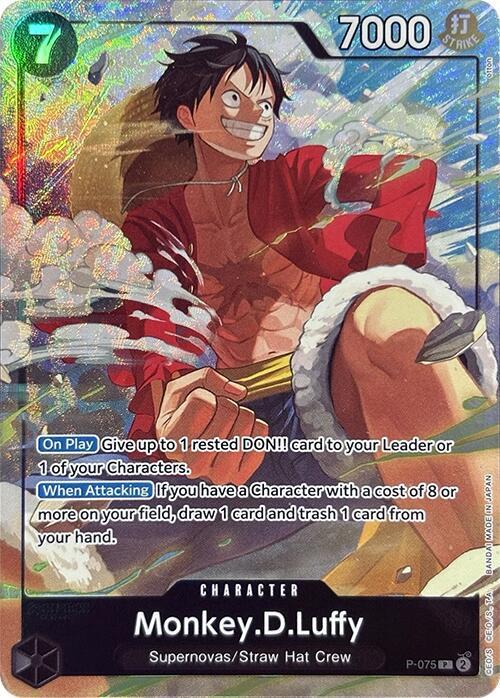 Monkey.D.Luffy (Premium Card Collection -Best Selection Vol. 3-) - P-075 - One Piece Promotion Cards