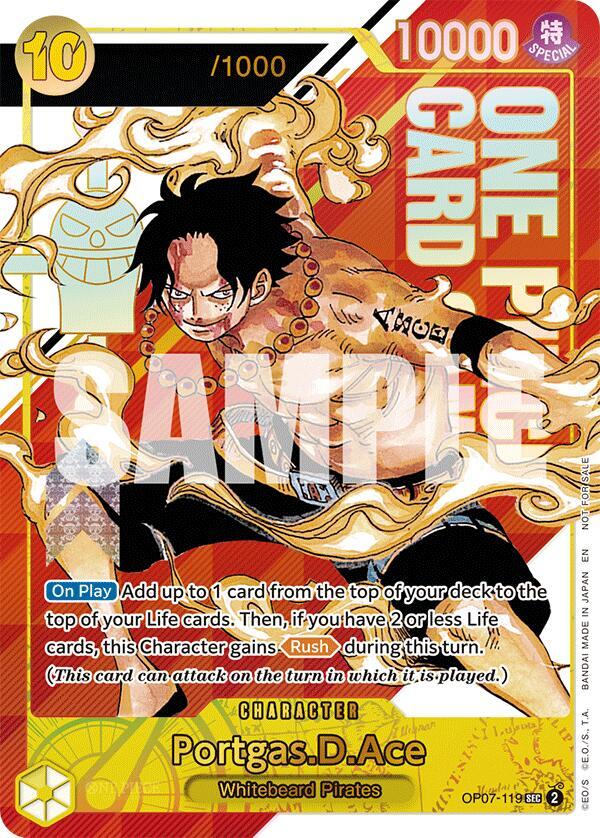 Portgas.D.Ace (Serial Numbered) - OP07-119 - One Piece Promotion Cards