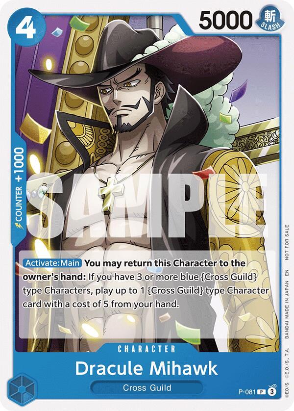 Dracule Mihawk (OP11 Release Event) - P-081 - One Piece Promotion Cards