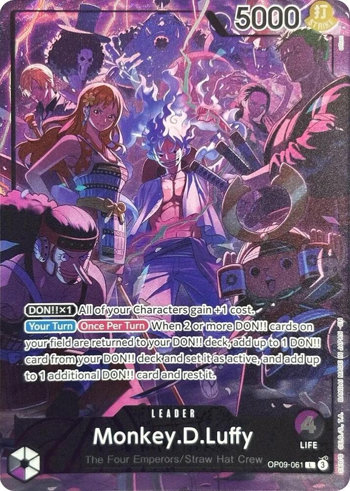 Monkey.D.Luffy (English Version 2nd Anniversary Set) - OP09-061 - One Piece Promotion Cards