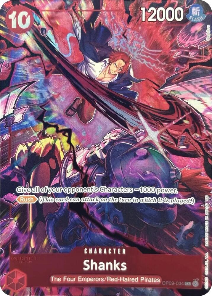 Shanks (004, English Version 2nd Anniversary Set) - OP09-004 - One Piece Promotion Cards
