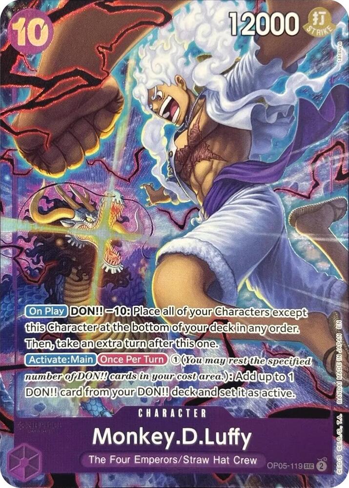 Monkey.D.Luffy (119, English Version 2nd Anniversary Set) - OP05-119 - One Piece Promotion Cards