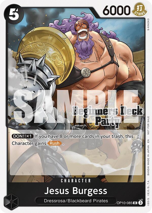 Jesus Burgess (Beginners Deck Party [ST-23] - [ST-28] Participation Pack) - OP10-085 - One Piece Promotion Cards