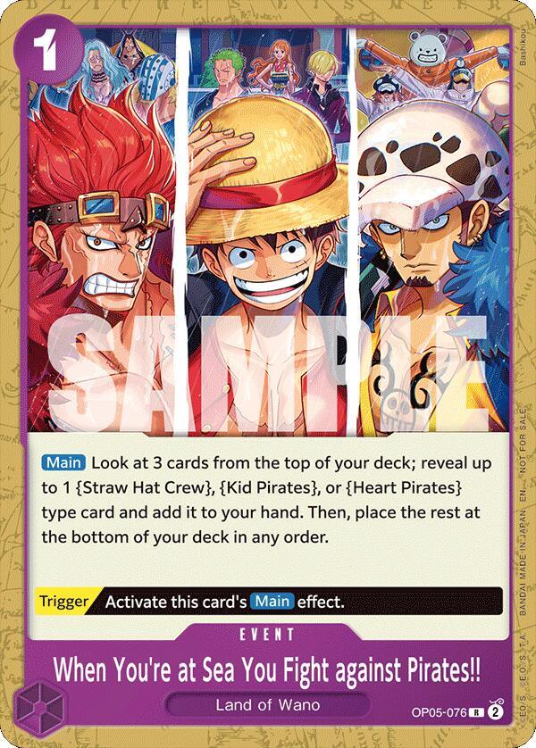 When You're at Sea You Fight against Pirates!! (2025 Pirates League Store Qualifier) - OP05-076 - One Piece Promotion Cards