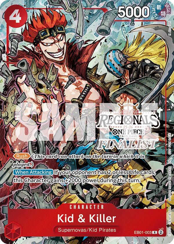 Kid & Killer (Offline Regional Finalist Card Set 2025 Vol.2) - EB01-003 - One Piece Promotion Cards