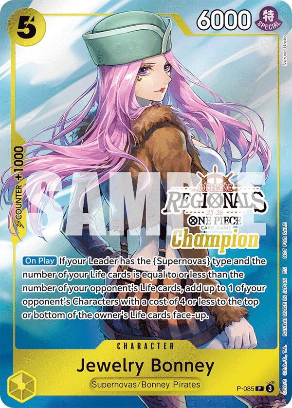 Jewelry Bonney (Offline Regional Champion Card Set 2025 Vol.2) - P-085 - One Piece Promotion Cards