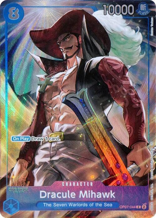 Dracule Mihawk (Seven Warlords of the Sea Binder Set) - OP07-044 - One Piece Promotion Cards