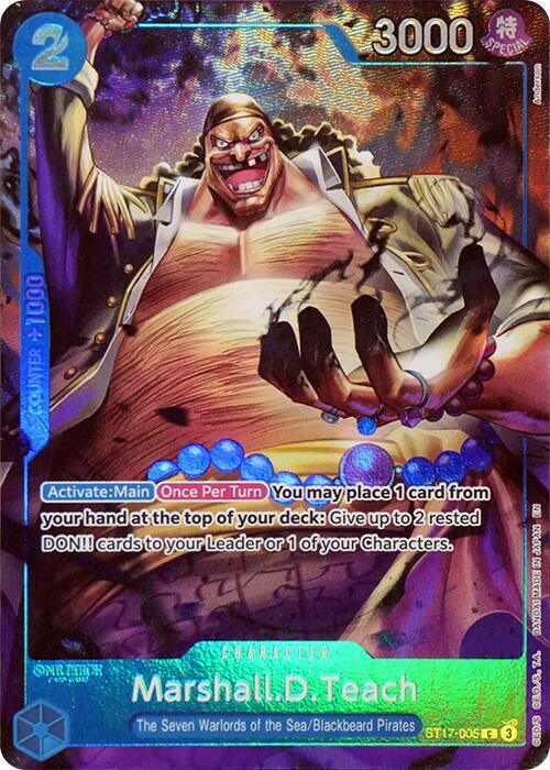 Marshall.D.Teach (Seven Warlords of the Sea Binder Set) - ST17-005 - One Piece Promotion Cards