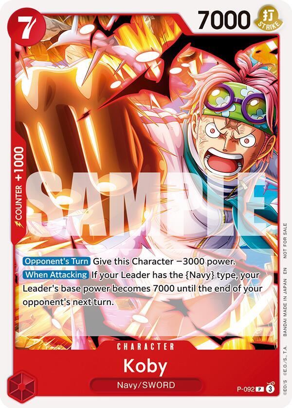 Koby (OP12 Release Event) - P-092 - One Piece Promotion Cards