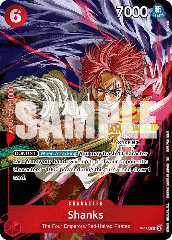 Shanks (CS 25-26 Event Pack) - P-083 - One Piece Promotion Cards