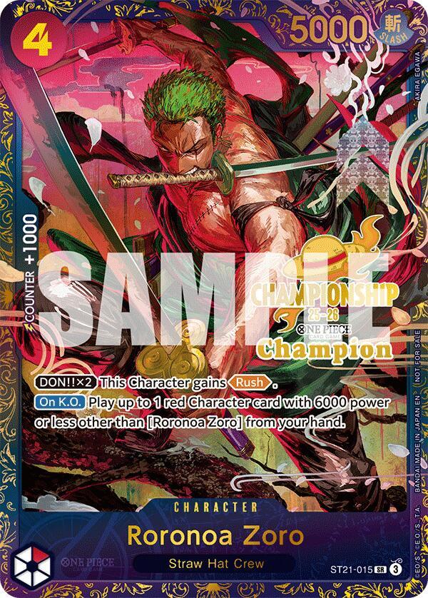 Roronoa Zoro (CS 25-26 1st Place) - ST21-015 - One Piece Promotion Cards
