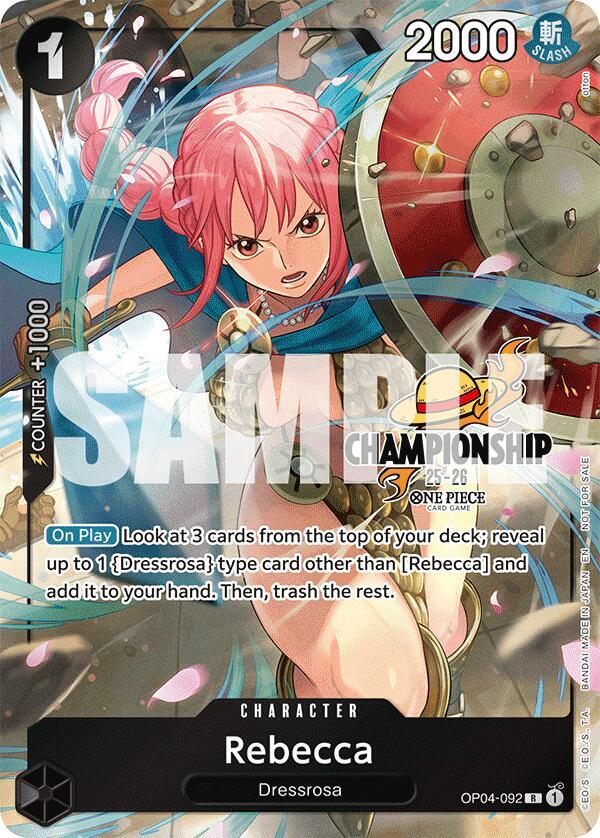 Rebecca (CS 25-26 Celebration Pack) - OP04-092 - One Piece Promotion Cards