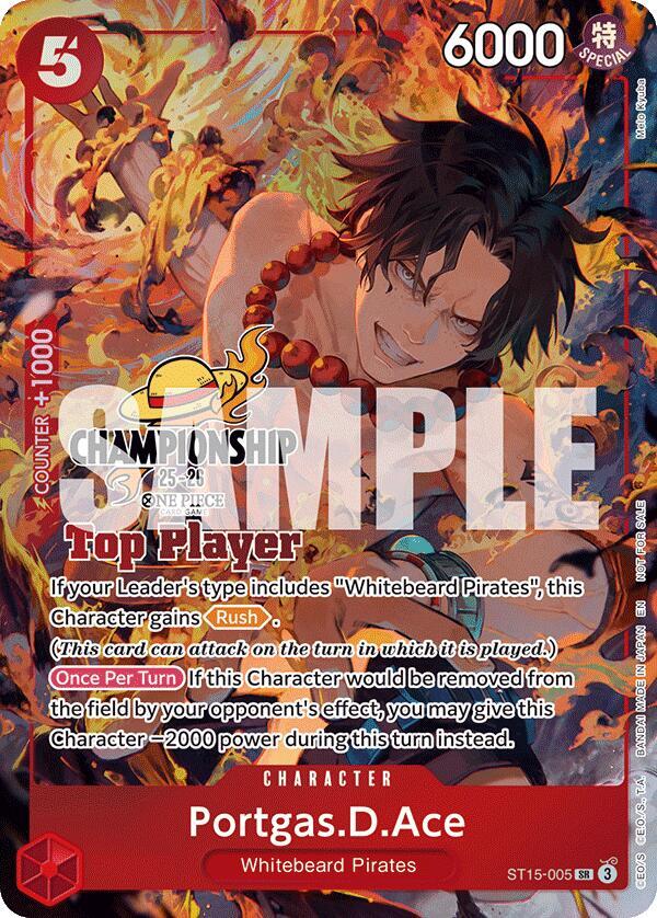 Portgas.D.Ace (CS 25-26 Top Player Pack) - ST15-005 - One Piece Promotion Cards