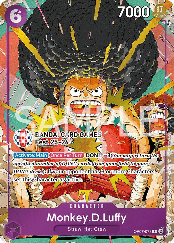 Monkey.D.Luffy (BANDAI Card Games Fest 25-26) - OP07-073 - One Piece Promotion Cards