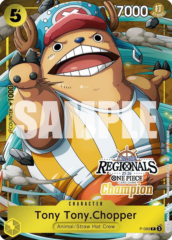 Tony Tony.Chopper (Online Regional Champion Card Set 2025 Vol.2) - P-089 - One Piece Promotion Cards