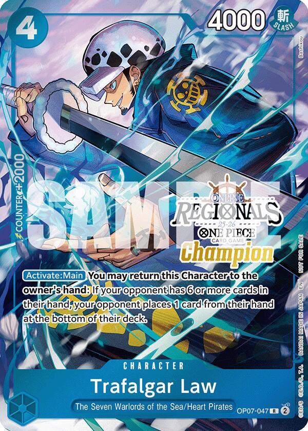 Trafalgar Law (Online Regional Champion Card Set 2025 Vol.2) - OP07-047 - One Piece Promotion Cards