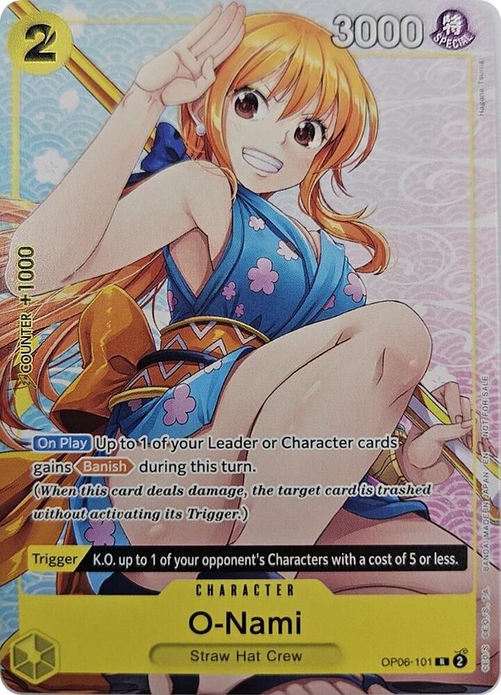 O-Nami (Welcome Pack Vol. 2) - OP06-101 - One Piece Promotion Cards